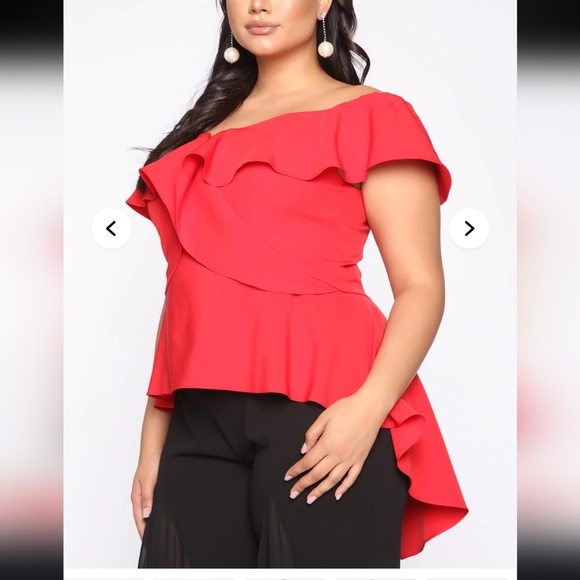 🍂🍁NWOT FASHION NOVA NEON ORANGE TOP 3X - Picture 5 of 9